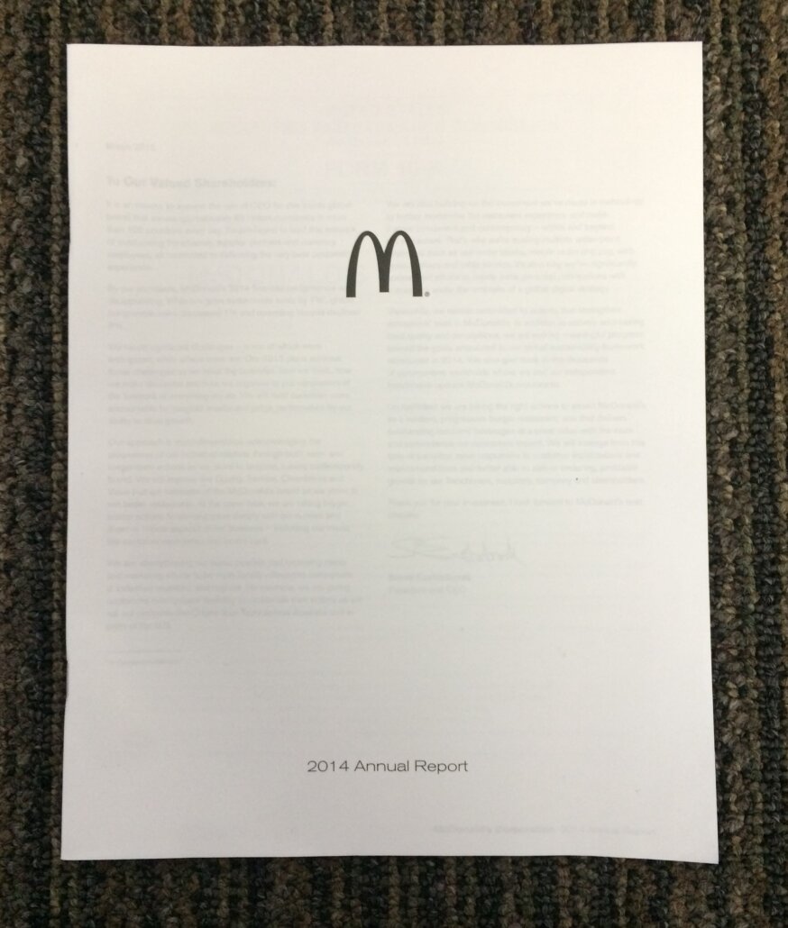 McDonalds Annual Report