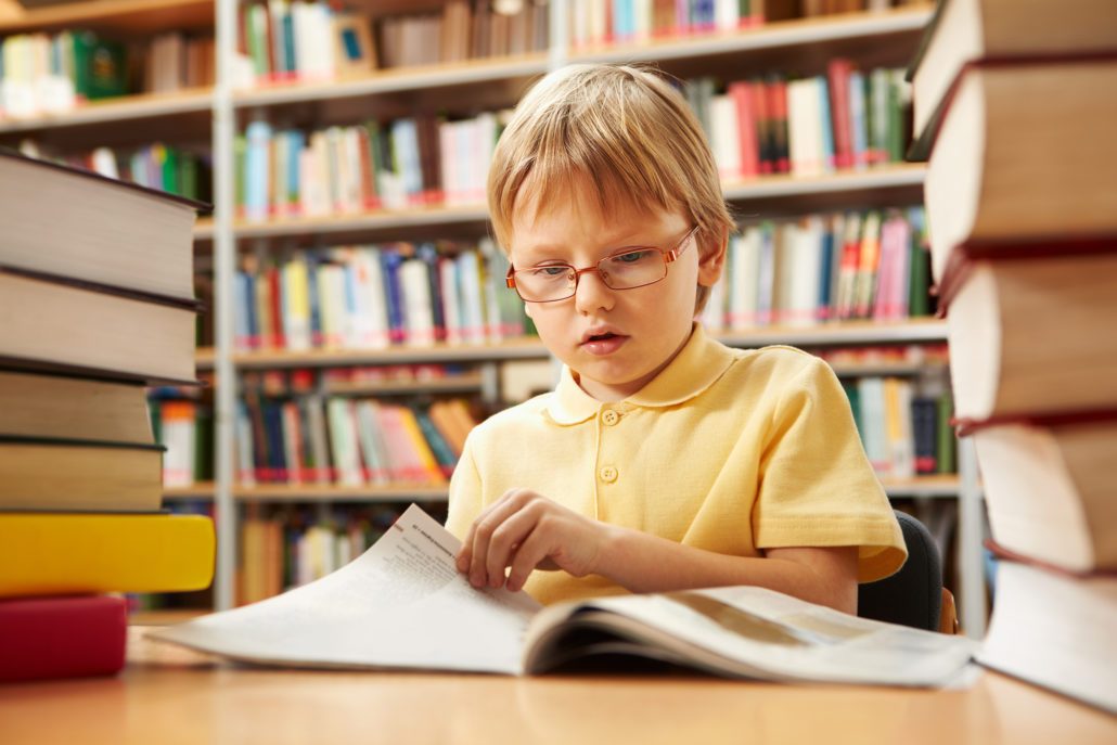 Hudson Printing Kid is reading